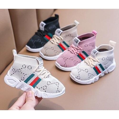 2021 Children Casual Mesh Shoes Fashion Autumn Toddler Infant Kids Boys Girls Sport Shoes Breathable Anti-slip Baby Sneakers