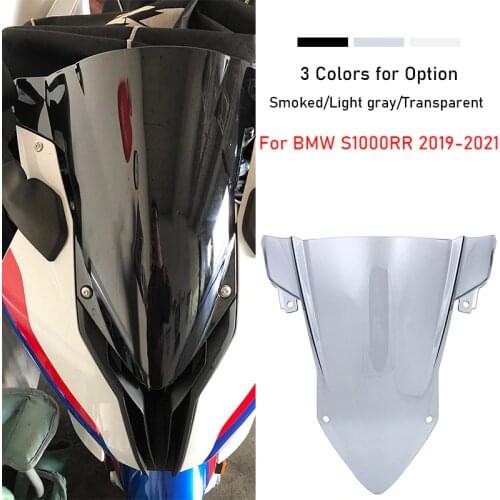 For BMW S1000RR S 1000 RR 2019 2020 2021 Motorcycle Parts Double Bubble Front Windscreen Windshield Shield Wind Deflector