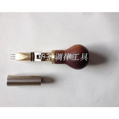 Piano Tuning Tools, piano accessories, whole tone, pin, three needle, adjustable angle pin, mahogany handle