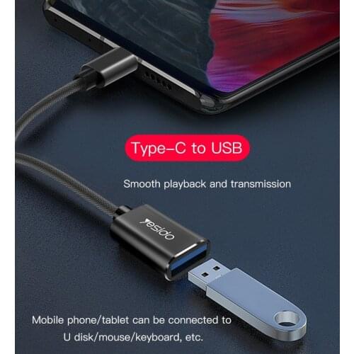 Yesido 2 in 1 Type C USB to USB C OTG Cable Adapter Fit For HUAWEI VIVO OPPO XIAOMI