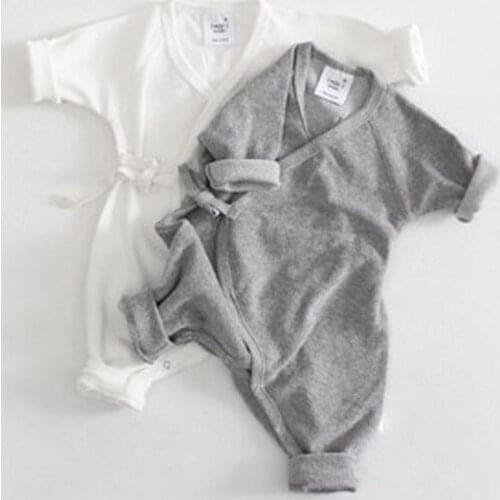 0-24M Baby Girl Romper Boy Bodysuit Solid Color Back Wing Little Angel Romper Newborn Jumpsuit Infant Newborn Casual Bodysuit