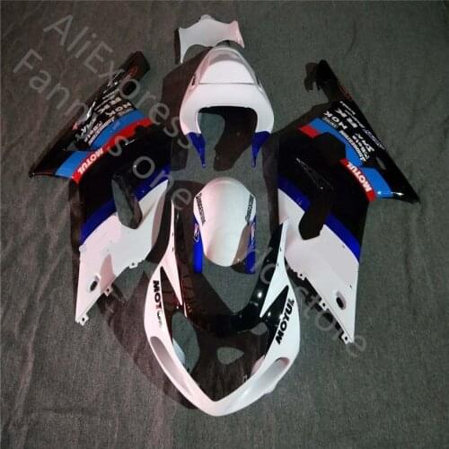Custom fairings kit for Suzuki K1 GSXR750 2001 2002 2003 GSXR600 01-03 GSXR 600 750 black white blue fairing
