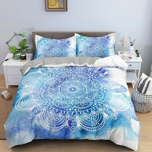 Mandala Bedding Set Bohemia Style Flower 3D Print Comforter Luxury Queen King Single Duvet Cover Set Home Textile Decor Modern