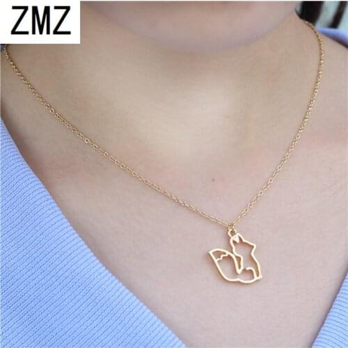 ZMZ 10pcs Europe/US fashion The hollow squirrel pendant cute necklace gift for mom/girlfriend party gold/silver jewelry