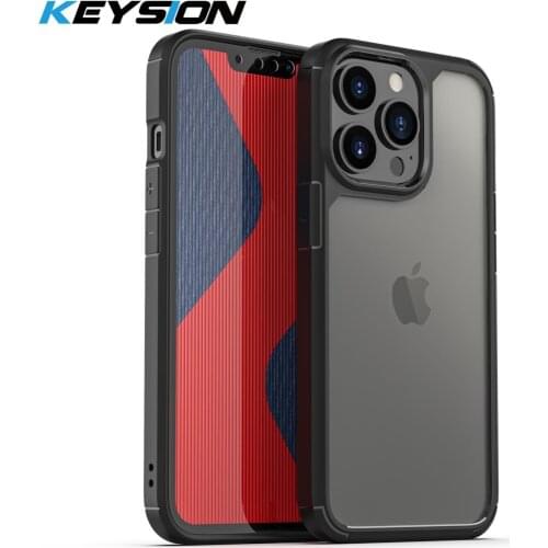KEYSION Fashion Clear Shockproof Case for iPhone 13 Pro Max Transparent Silicone Phone back Cover for iPhone 13 mini 12 Pro Max