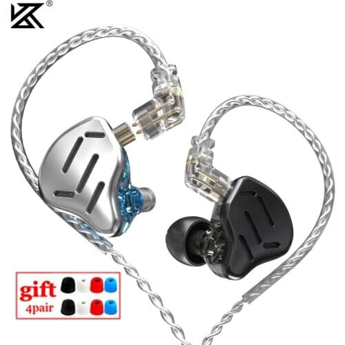 NEW KZ ZAX 7BA 1DD 16 Units HIFI Bass In Ear Monitor Hybrid Technology Earphones Noise Cancelling Earbuds Headsets ZSX ASX ASF