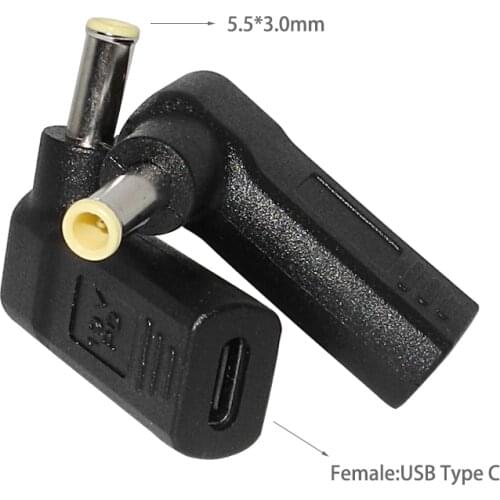 USB C Female Adapter Converter to 5.5*3.0mm / 5.5x3.0mm DC Power Charger Plug Jack Connector for Samsung Laptop adapter