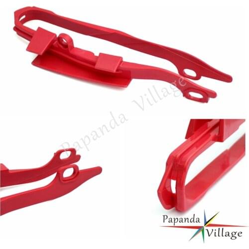 Papanda Motorcycle Red Plastic Chain Slider Guide Mounting for Honda CR 125R 250R CRF 250R 250X 450R 450X