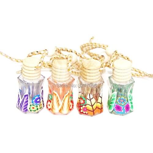 12ML 20pcs 50pcs Polymer Clay Empty Perfume Bottle, Creative Glass Essential Oil Container,Cosmetic Aromatherapy Essence Package