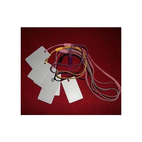 40*25mm 13.56MHz ISO15693 Icode2 PVC cards with holes for clothes management