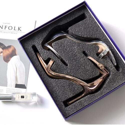 Fashion Ankle Strap Women Casual Sandals Open Toe Summer High Heel Shoes Buckle Ladies Office Work Sandalias Shoes 35-42