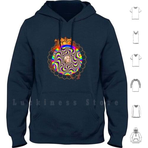 Lilo Totem Hoodie Long Sleeve Lilo Lindsay Lohan Trippy Weed Lsd Drug Ugly Crazy Fire Medication Circle Princess