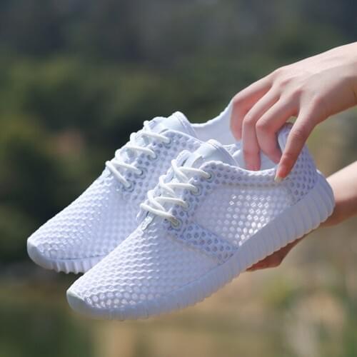 2021 New Mesh Women Flat Shoes Lightweight Women Sneakers Breathable Ladies Casual Shoes