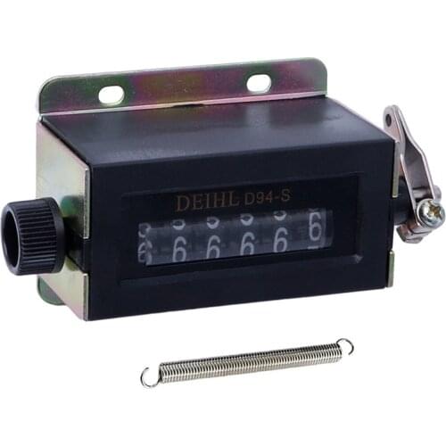 0-999999 6 Digit Counter D94-S Resetable Mechanical Pulling Count Counter