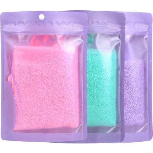 1pc Stretchable Body Clean Exfoliating Neck Back Scrubber Shower Bath Cloth Tool Washcloth