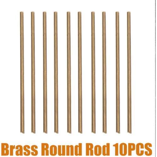 10pcs 100mm Length Brass Round Rod Bar 3mm Diameter Durable For RC Model Airplane