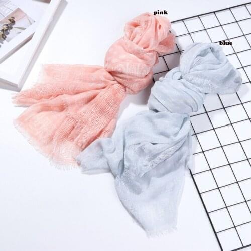 2021 Fashion Newest Floral Pattern Cotton Scarf Hollow Out Scarf 2Colors 10pcs/lot