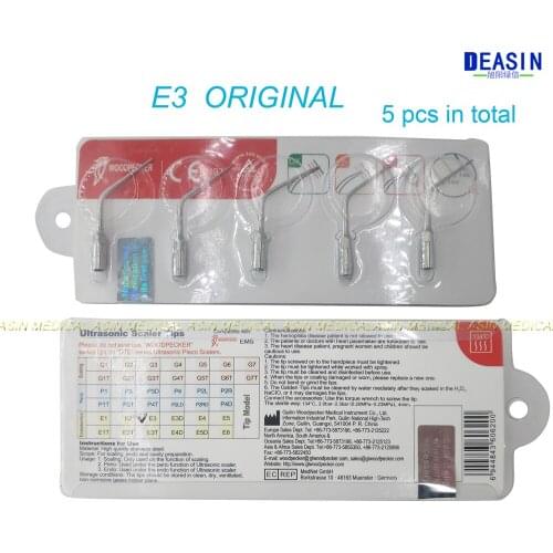 5*E3 Ultrasonic Scaler Endo Tip E3 Fit Woodpecker EMS Ultrasonic Scaler Original