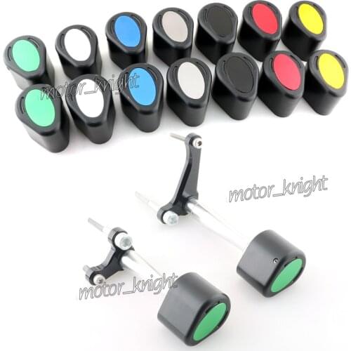 AERO CRASH PADS Frame Slider Crash Pad Protector Guard For Kawasaki ZZR1400 ZZR 1400 2006 2007 2008 2009 2010 2011 2012