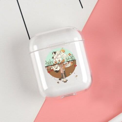 Two Worlds The Promised Neverland Cases For Apple AirPods 1 2 Case Clear Wireless Bluetooth Earphone Case Protective Shell