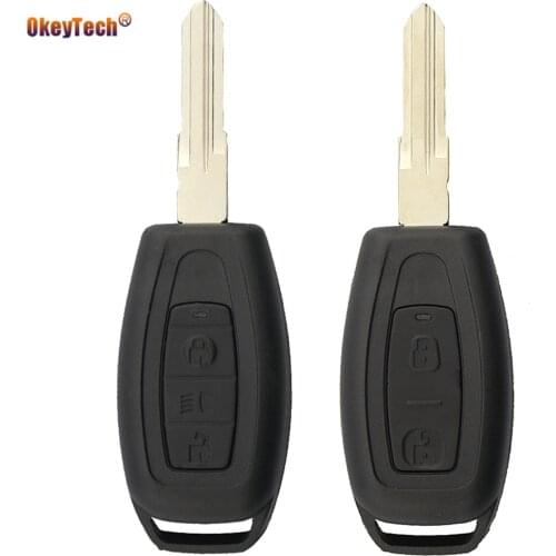 Okeytech High Quality 2/3 Buttons Remote Car Key Shell For Indian TATA Replacement Key Shell Auto Car Case Fob Cover For TATA