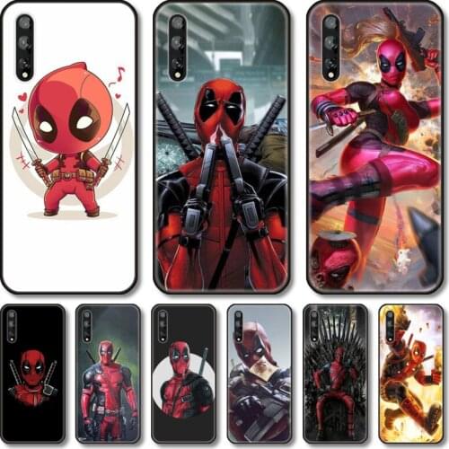 Lady pool Phone Case For Huawei Y 5 6 7 8 9 A P S Pro 2020 2019 Black Shell Cover