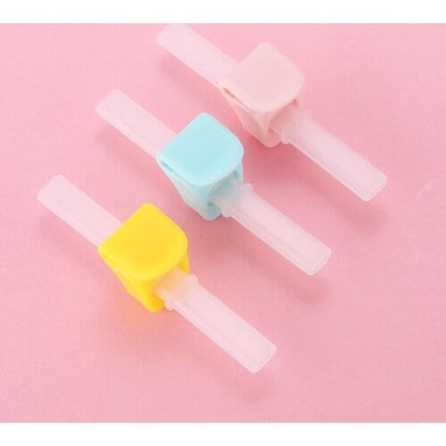 Childrens Silicone Plate Straw with Buckle Baby Drink Water Soup Porridge Infants Supplies Sucker Bowl Auxiliary Food Accessori