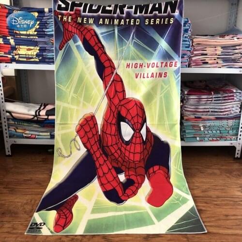Disney Spiderman Bath Towel Captain America Mickey Mouse Spiderman soft Breathable Children Boy Girl Adult Beach Towel