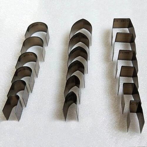 18pcs Hollow Hole Steel Half-Round Embossing Punch Cutter Tool Leather Belt Steel DIY Craft For Leather Belts Watches Band