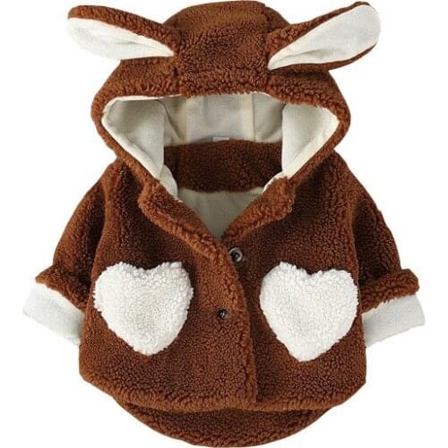 New Coat Baby Boy and Girl Hooded Fleece Winter Spring Autumn Jacket Baby Outerwear 8BB015