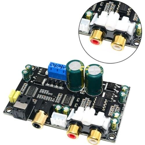 HIFI CS8416+CS4398 24Bit 196KHz Chip Coaxial Optical Fiber DAC Decoder Board for Computer Motherboard TV Set-top Box