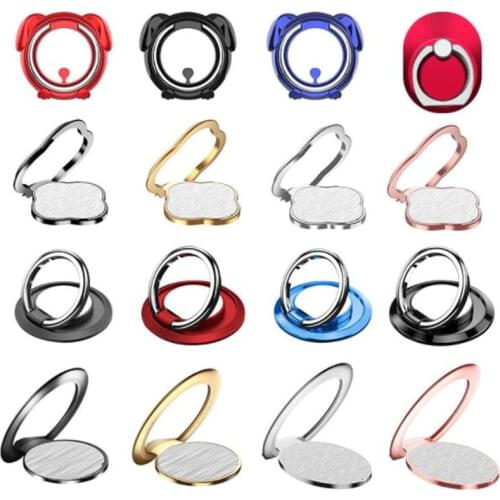 UVR Phone Ring Stand Ultra Thin Dog Circle Finger Ring Holder Kickstand For iPhone 8 7 Plus Samsung Galaxy S8 Xiaomi Cell Phones