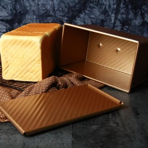 Toast box corrugated toast mold with lid rectangular bread mold non-stick toast