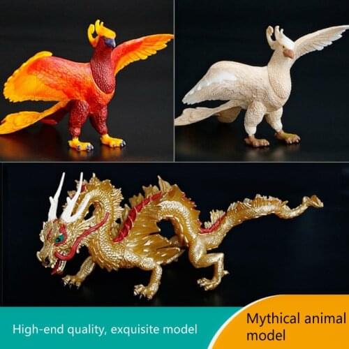 Mammoth Sabre Tooth Tiger Wild Animal Ancient Creature Dragon Phoenix Animal Toy Artificial Simulation Model Child Gift