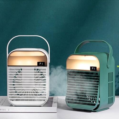 New Mini Cooling Fan 200ml Water Container Spray Fan Adjustable 4 Wind Speed Electric Air Conditioner Fan Water Spray Air Cooler