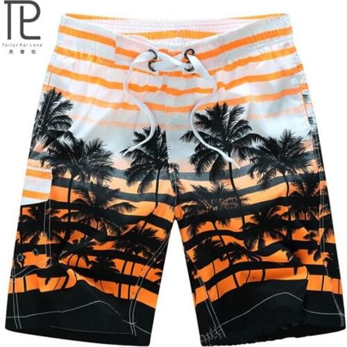 Mens Beachwear Summer Board Shorts Quick Drying Swim Trunks with Elastic Waist for Running Training Workout Watersports