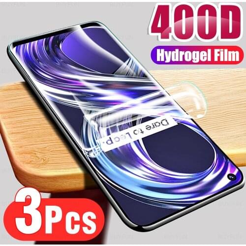 3Pcs HD Full Cover Soft Hydrogel Film For OPPO Realme 8i Phone Screen Protection For Realmi Realme8i 2021 Protector Not Glass