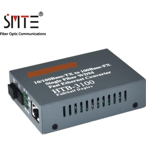 NetLINK HTB-3100 A/B 25KM SC 10/100Mbps Single-mode Single-fiber Fiber Media Converter A 1310nm-TX B 1550nm-TX
