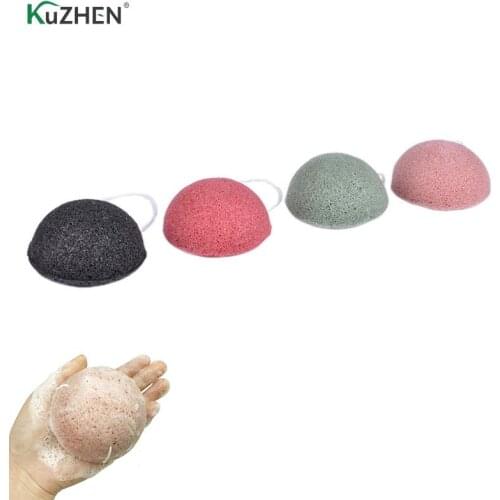 Exfoliator Cleanse Konjac Sponge Natural Konjac Konnyaku Puff Face Wash Cleaning Sponge Esponja Maquiagem Makeup Konjac Sponge