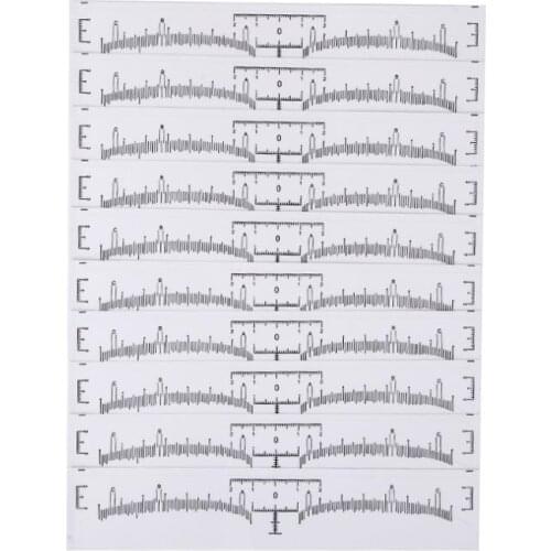 5000pcs Disposable Eyebrow Ruler Sticker Eyebrow Shaping Eyebrow Tattoo Makeup Measurement Stencil Template Microblading hot