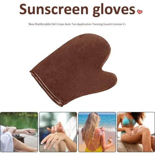 New Reusable Body Self Tan Applicator Tanning Gloves Oiling Cream Lotion Mousse Body Cleaning Glove Self Body Cleaning Glove