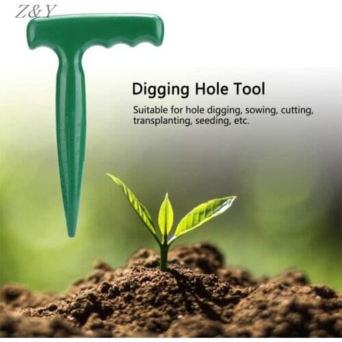 Plastic Hole Puncher Gardening Flower Planting Weeding Digging Tool Garden Accessories Seeds Disseminators Supplies Tools Origin