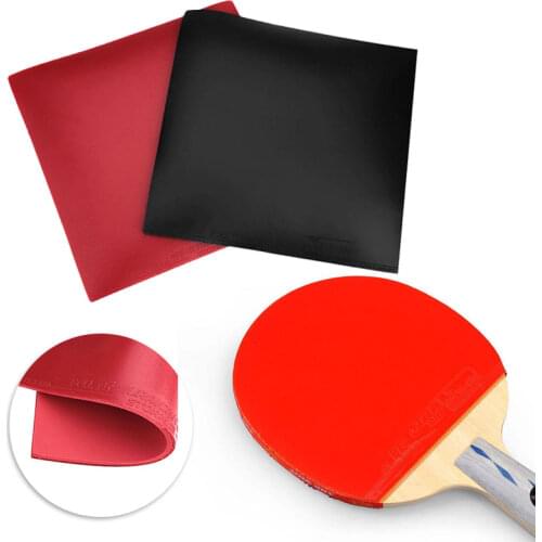 Table Tennis Rubber Portable Sport Red Black Ping Pong Racket Pro Rubber Outdoor Table Tennis Pad Sleeve Gym Useful Tools