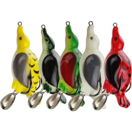 Lifelike Duck Fishing Lure Topwater Hollow Body Duck Lure Soft Bait Artificial Lure for Sea fishing Lake fishing