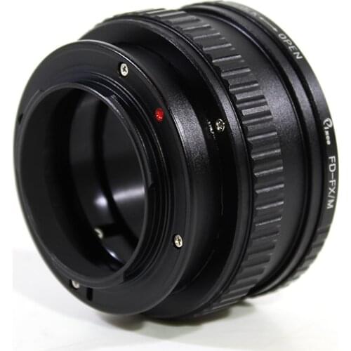 Pixco Adjustable Macro to Infinity Lens Adapter Suit for Canon FD Lens to Fujifilm X Camera