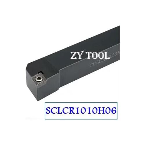 SCLCR1010H06 CNC turning tool holder, 10*10*100mm External turning tools, Lathe cutting tool,Tool holder for CCMT0602 Insert