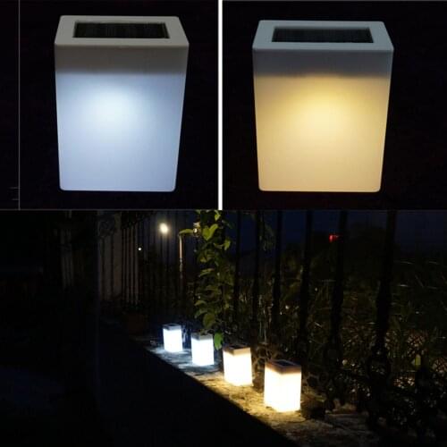 Solar Rechargeable LED Light Outdoor Indoor Waterproof Lamp Garden Bedroom Lamp Camping Outage LED Table Cube Night Light Home