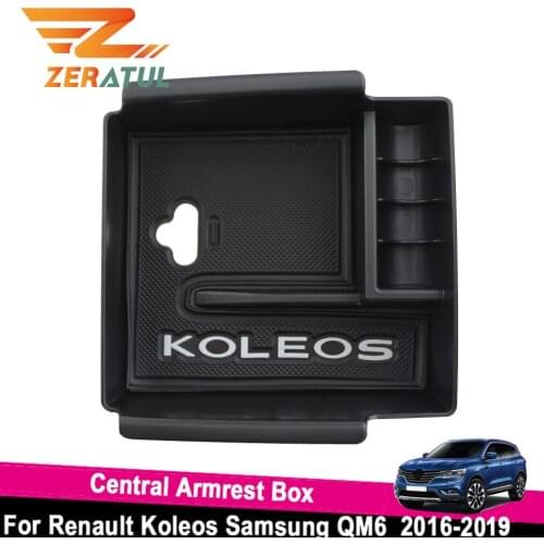 Zeratul For Renault Koleos Samsung QM6 2016 - 2019 Accessories ABS Car Interior Central Armrest Box Storage Arm Rest Boxes
