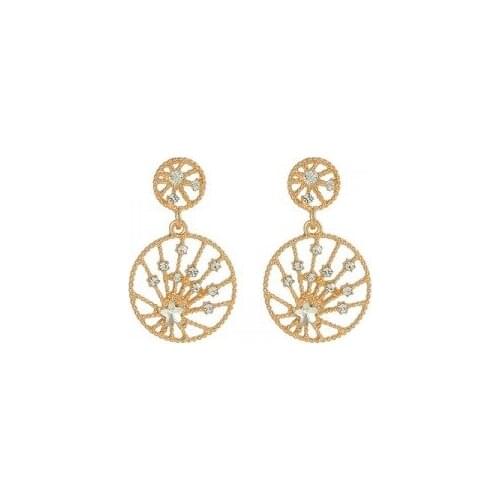Punk Girl Earrings 2020 Fashion New Earrings Temperament Wild Hollow Round Star Pentagram Crystal Earrings Wholesale Bijouteria