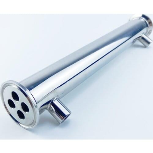 1.5"(38mm)OD50.5, Sanitary Dephlegmator/ Distillation Condenser,4 Pipes Inside ID 8mm,Lenght 300mm,Reflux,Stainless Steel 304